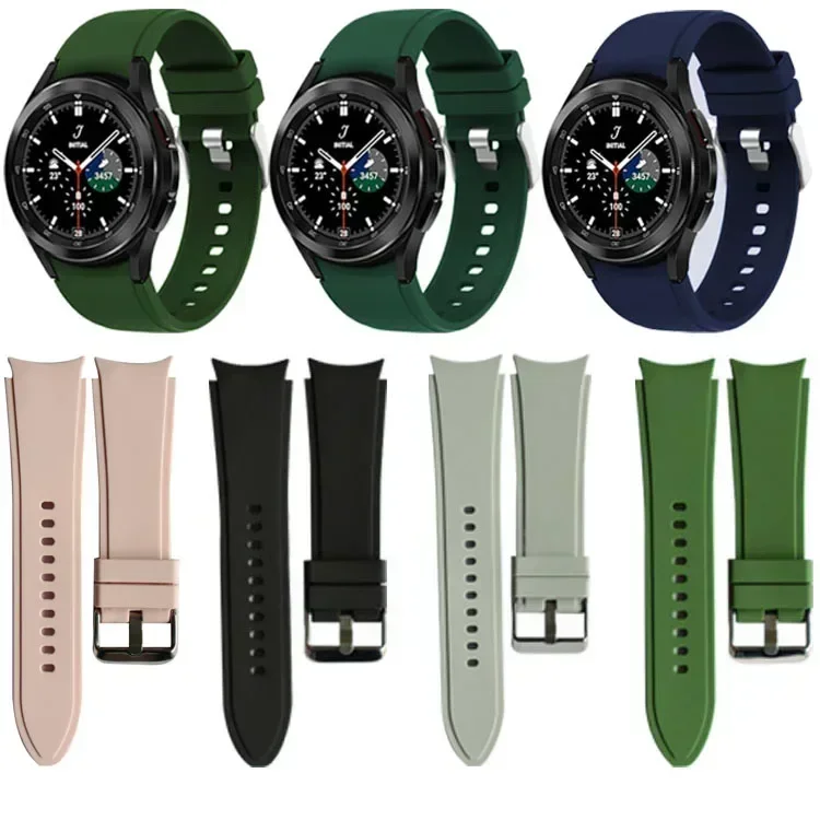 Strap For Samsung Galaxy Watch 4 classic 46mm 42mm 6 43mm 47mm 5 pro 45mm Silicone Bracelet correa Galaxy Watch 4 44mm 40mm band