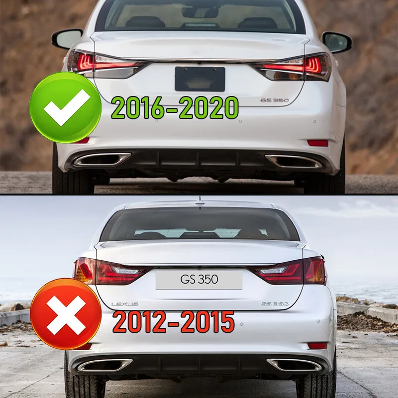 

Left Driver Side Outer Tail Light For Lexus GS350 GS300 2016 2017 2018 2019 2020 Rear Brake Lamp Signal Light Plug and play