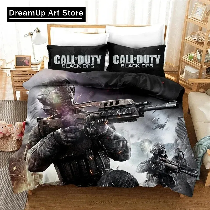 3D Print Fashion Call of Duty Bedding Set Boys Girls Twin Queen King Size Duvet Cover Pillowcase Bed boys Adult Bedroom