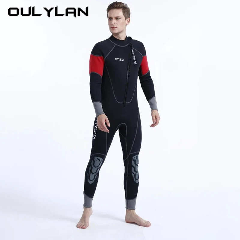 New 3mm One Piece Diving Suit Neoprene Men's Wetsuit Swimming Surfing Snorkeling Kayaking Sports Clothing Wet Suit Equipment