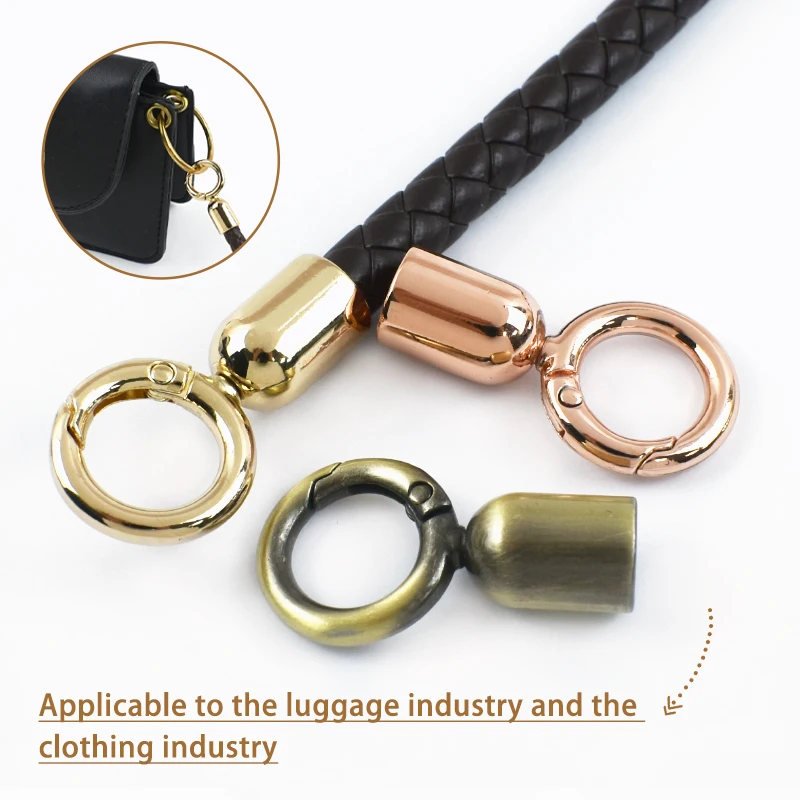 

4/10/20Pcs Meeetee 8mm Metal Buckle Bag Strap Stopper Handbag Handle Connect Buckles O Ring Spring Clasp DIY Hardware Accessory