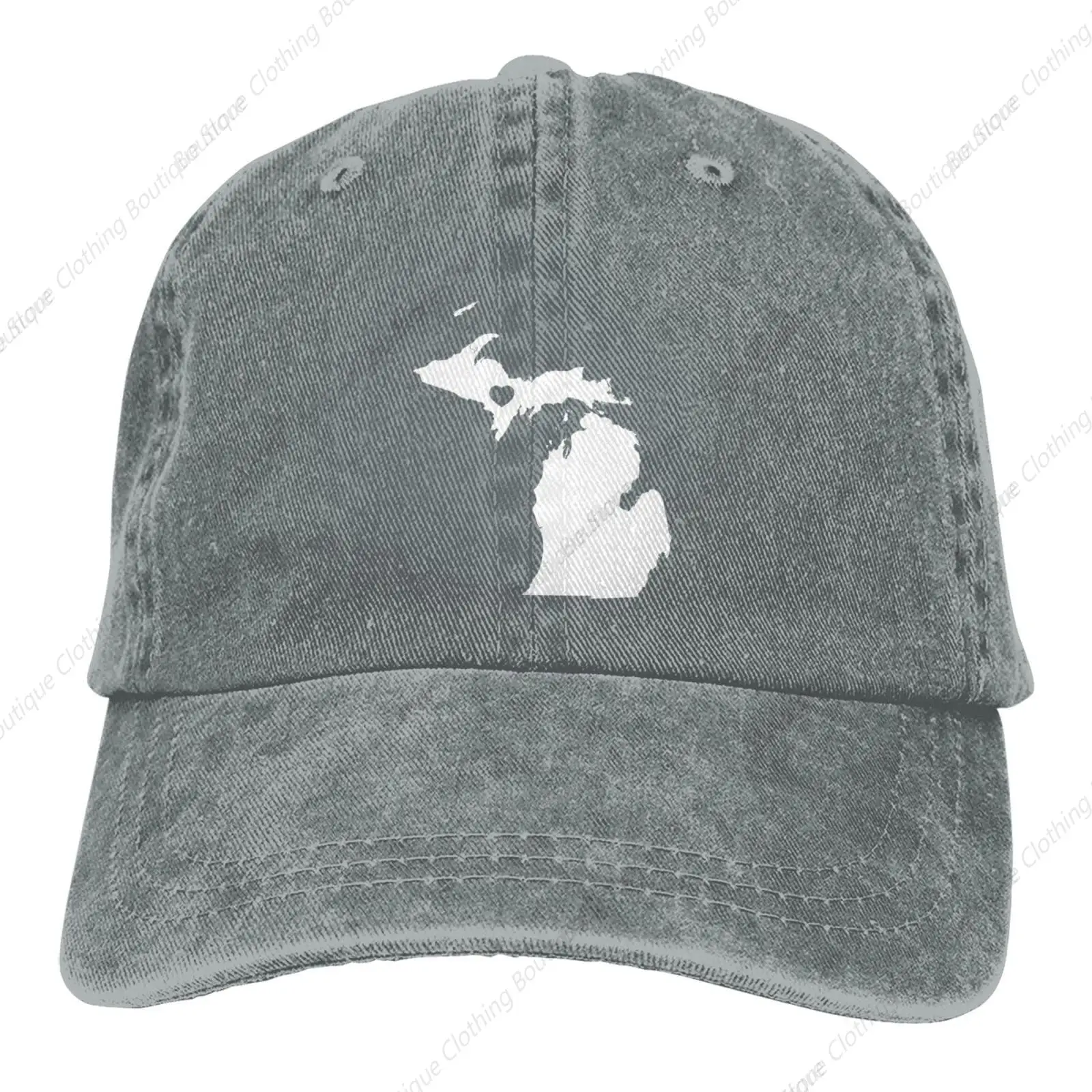 

Map Unisex Adult Baseball Cap Vintage Adjustable Cowboy Hat Low Profile Gray Dad Hat