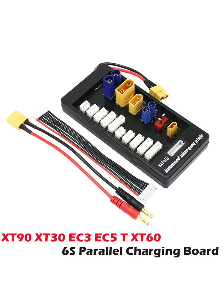 XT90 EC5 EC3 XT60 T XT30 6S Stecker Lipo Batterie Ladegerät Bord 2-6S Für Imax B6 B6AC IDST Q6 Lite Balance Ladegerät