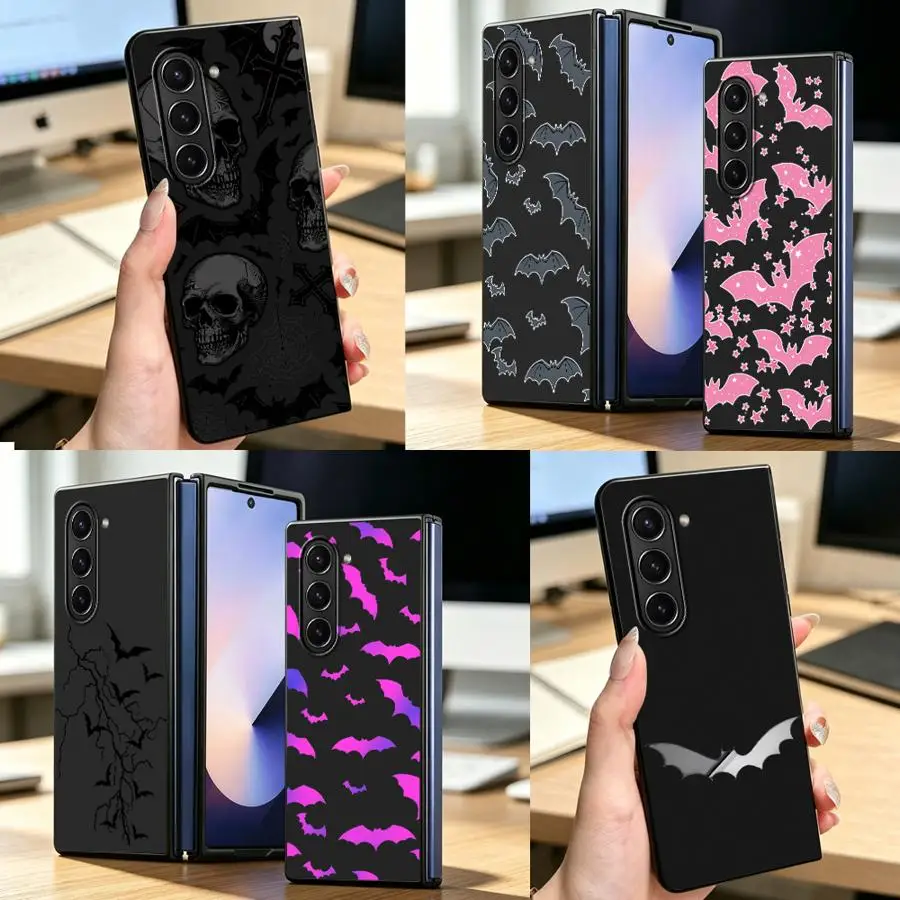 Bat Art Phone Cover Case for Samsung Galaxy Z Fold 8 Ultra ZFold4 ZFold5 Z Fold 7 6 3 ZFold7 Z Fold8Ultra ZFold6