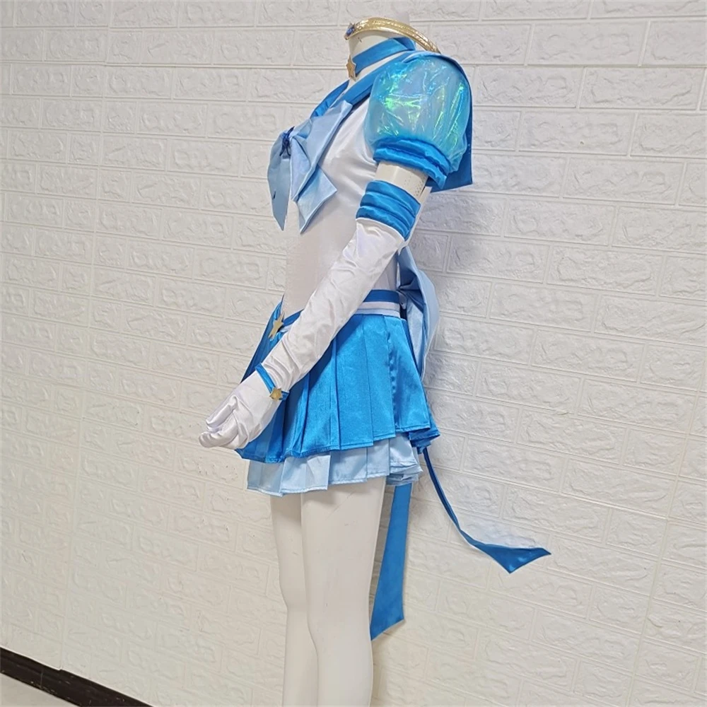 AGCOS Custom Size Sailor Moon Mercury Mizuno Ami みずの あみ Cosplay Costume Woman Christmas Uniforms Dress Anime Cosplay