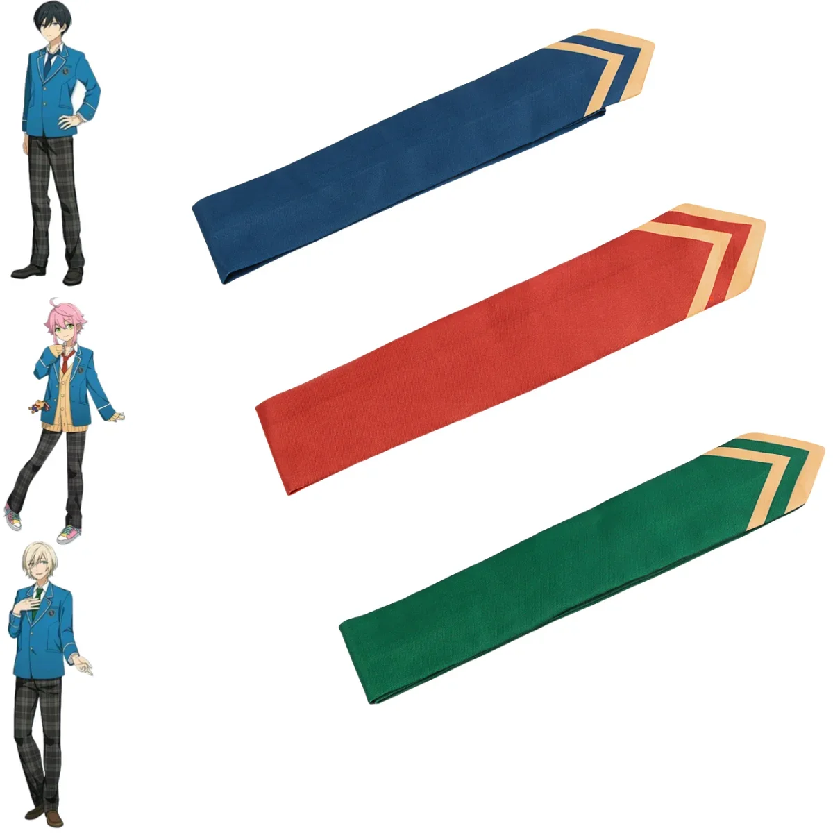 لعبة فرقة النجوم Akehoshi سوبارو Hidaka Hokuto Yuuki Makoto Isara Mao تأثيري حلي اليابانية الأزرق زي مدرسي التعادل coscos