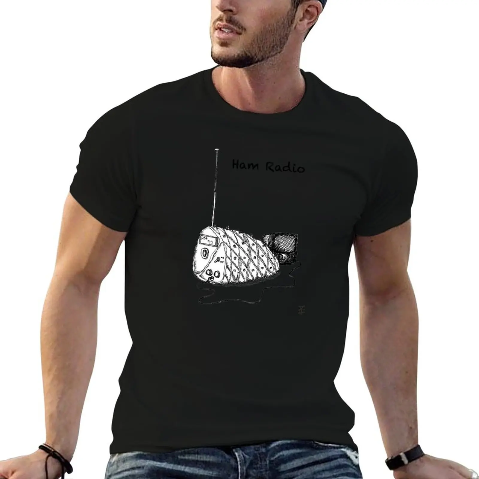 man Radio designer shirt pack shirts t man for T-Shirt t white Ham