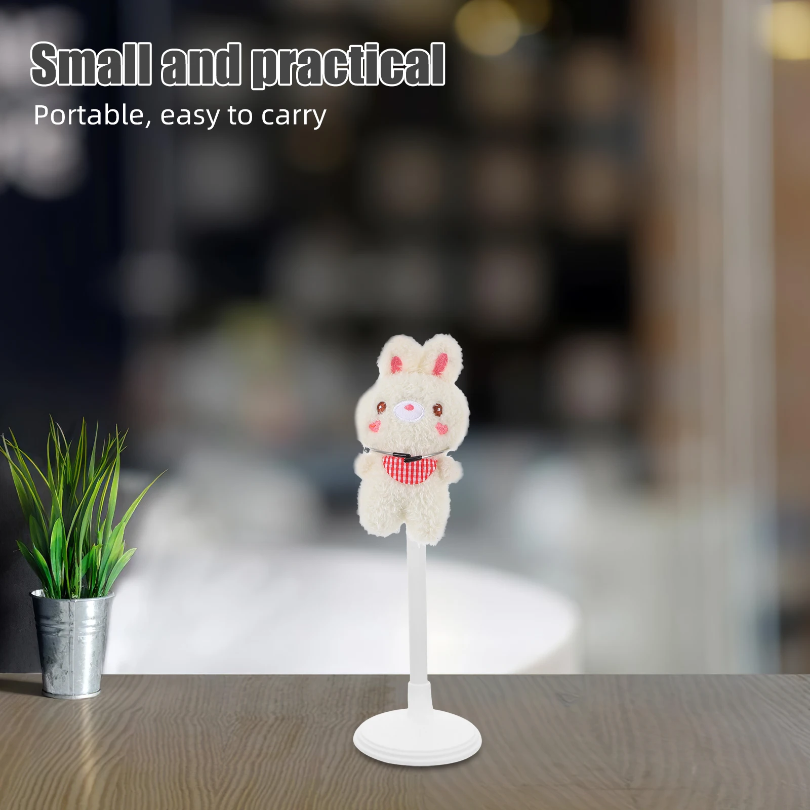 

4 Pcs Support Frame White Stand Display Rack Holders Bracket Bear Baby