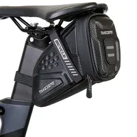 2025 Bicycle Saddle Bag 1L Waterproof EVA Hard Shell Reflective Shockproof Tool Holder for MTB Road Cycling Accessories TZ07