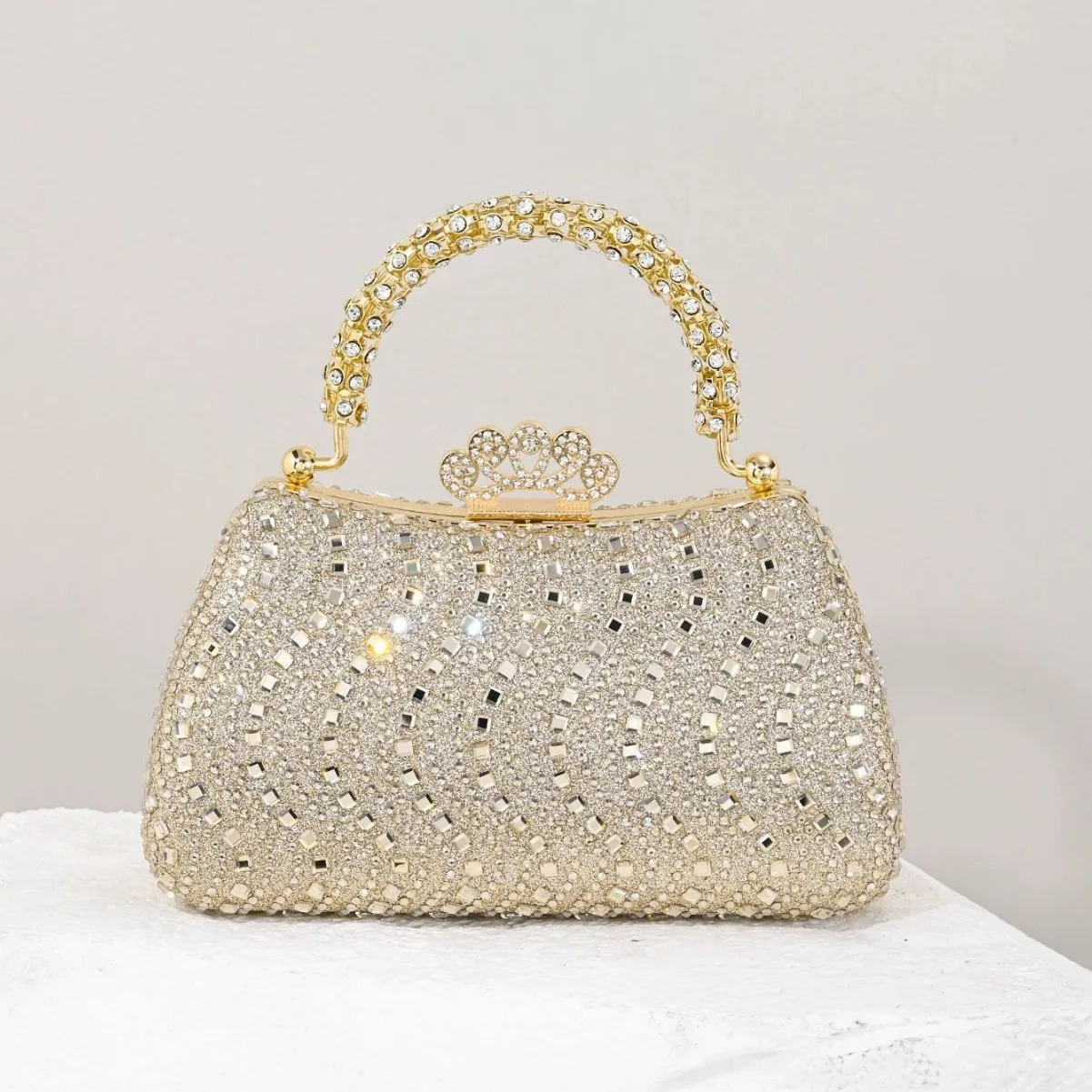 

Shiny gorgeous rhinestone handbag women's fashion temperament elegant luxury clutch bag dinner bag