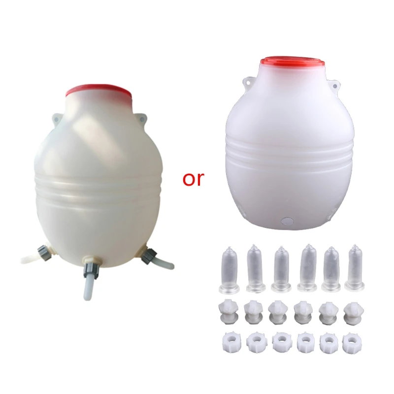 Lamb Teat Feeder Bottle Feeding Milk Drinking for Sheep Goat Nipple Set for Goat, Lamb, Orphaned Small Animal Dropship