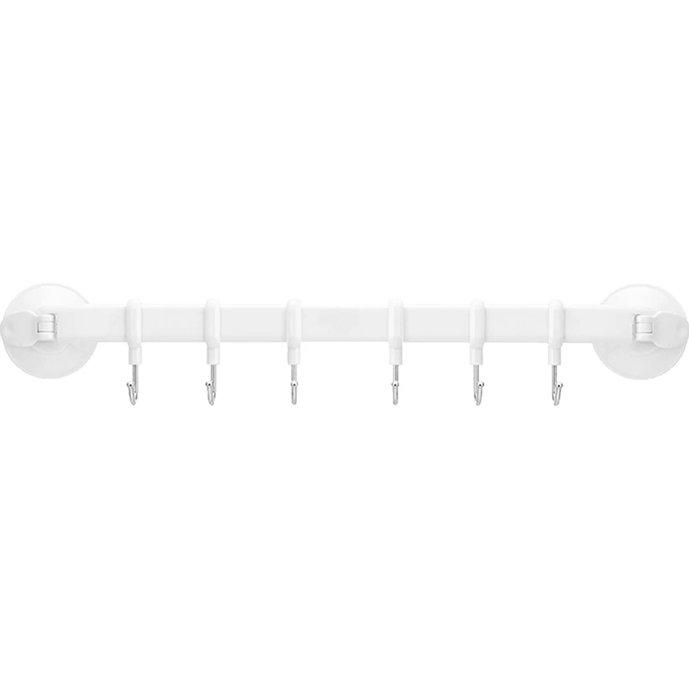 

Stainless Steel Suction Cup Hooks Mounted Kitchen Storage Rack Space Saving Hanger For Bathroom Closet Organizer Kitchen