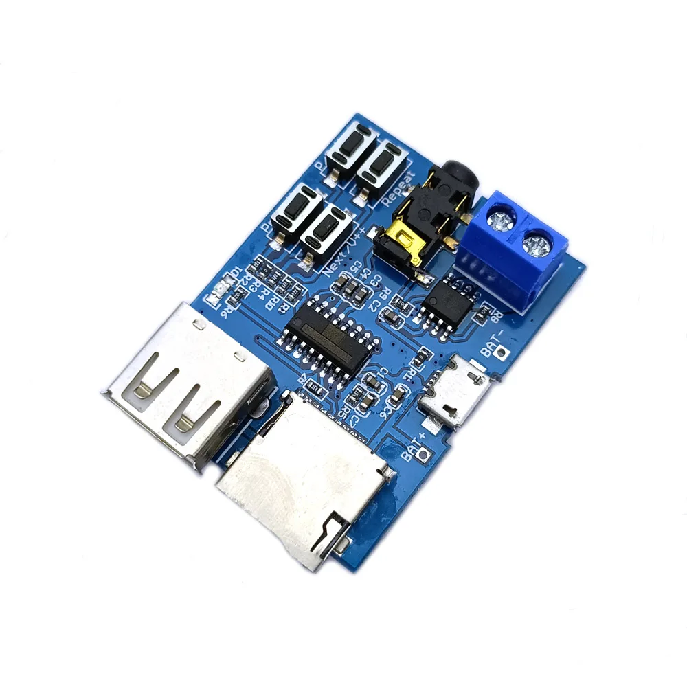 Audio Module Decoder MP3 Amplifier Module Nondestructive Decoder Board Built in Amplifier Module TF Card U Disk Decoding Player