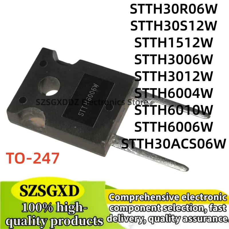 5-10Uds 100% new STTH6004W STTH3012W STTH3006W STTH30ACS06W TO247 STTH1512W STTH30S12W STTH6010W STTH30R06W STTH6006W TO-247
