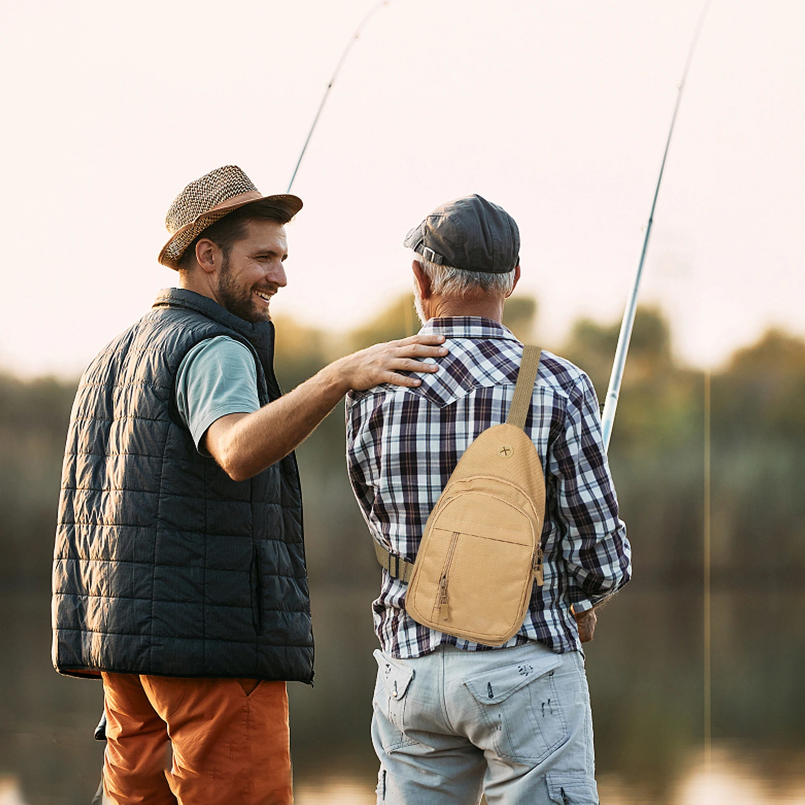 

Lure Bag Chest Running Multifunctional Pouch Bags Mount Men Backpack Mens Outdoor