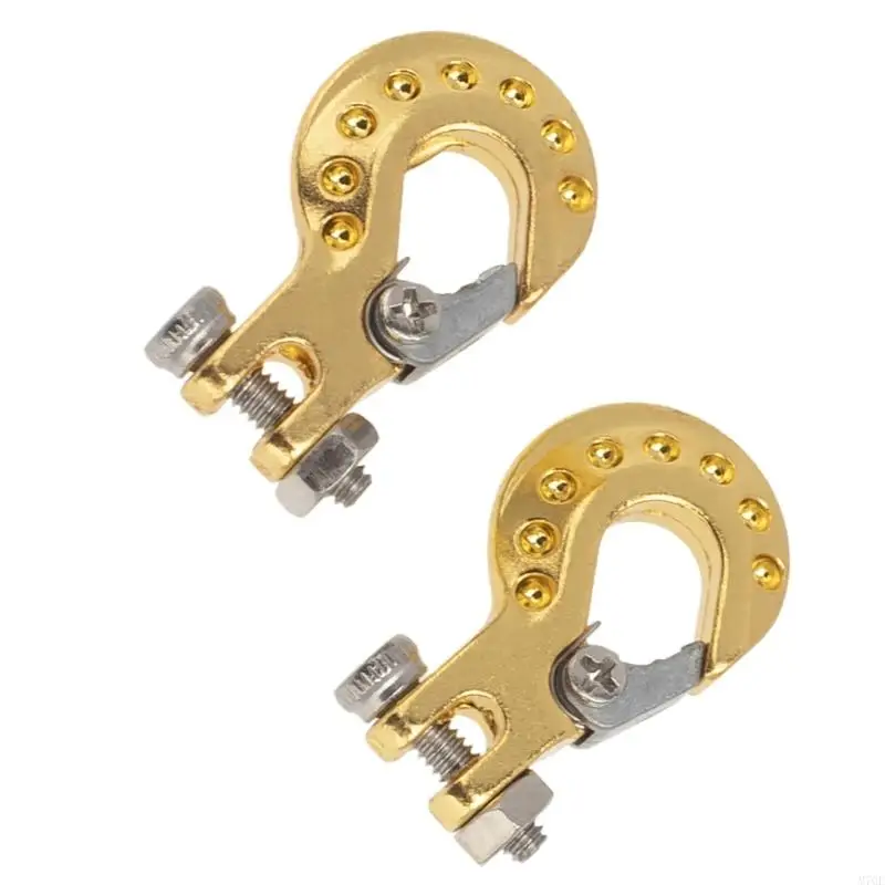 M76E Scale Tow Hooks Metal Pair for SCX10, Rear Detail Accessory for Model Display, Replacement and Trail Scene Setups