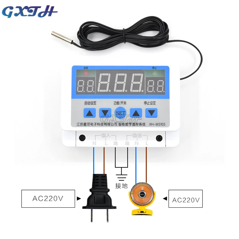 5000W 600W 300W Digitale Thermostat Digital Display High-power Wall-montiert Temperatur Controller Thermostat 30A kontakte