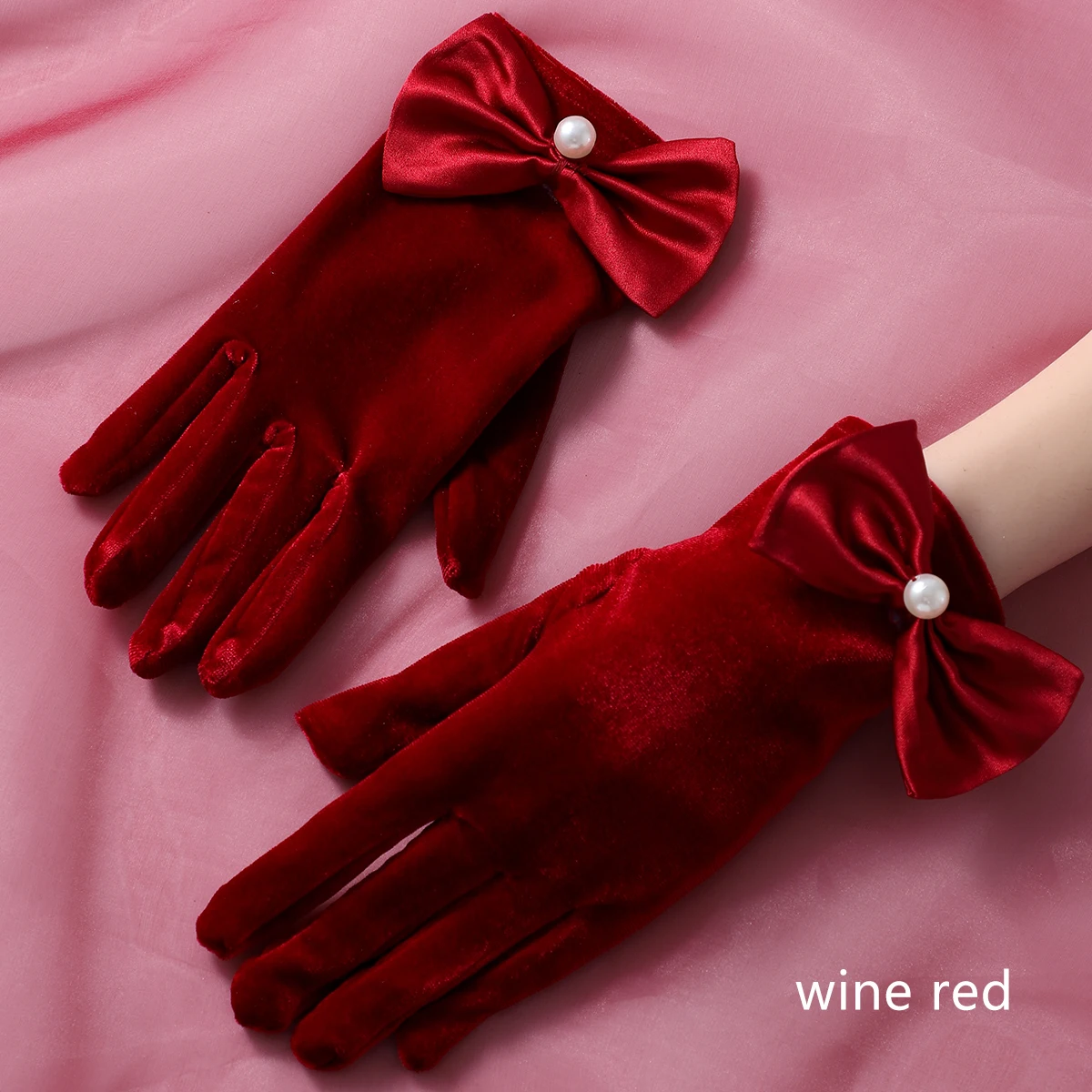 Bridal Wedding Gloves Ladies' Full Of Elegant Style Dress Up Gloves Suitable For Ball Party