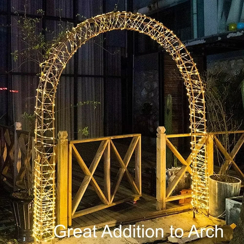 LED Rope String Lights Solar Tube Christmas Decoration Multicolor Waterproof Outdoor Garden Yard Party Wedding Decoration