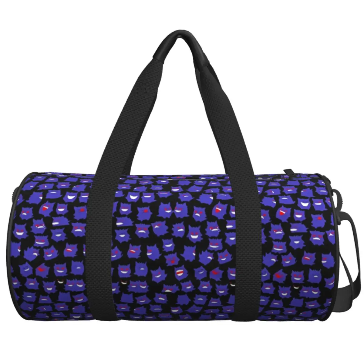 

Men Women Travel Bag Gengar Pokemon Gym Bag Large Oxford Pattern Handbag Novelty Training Sports Bag