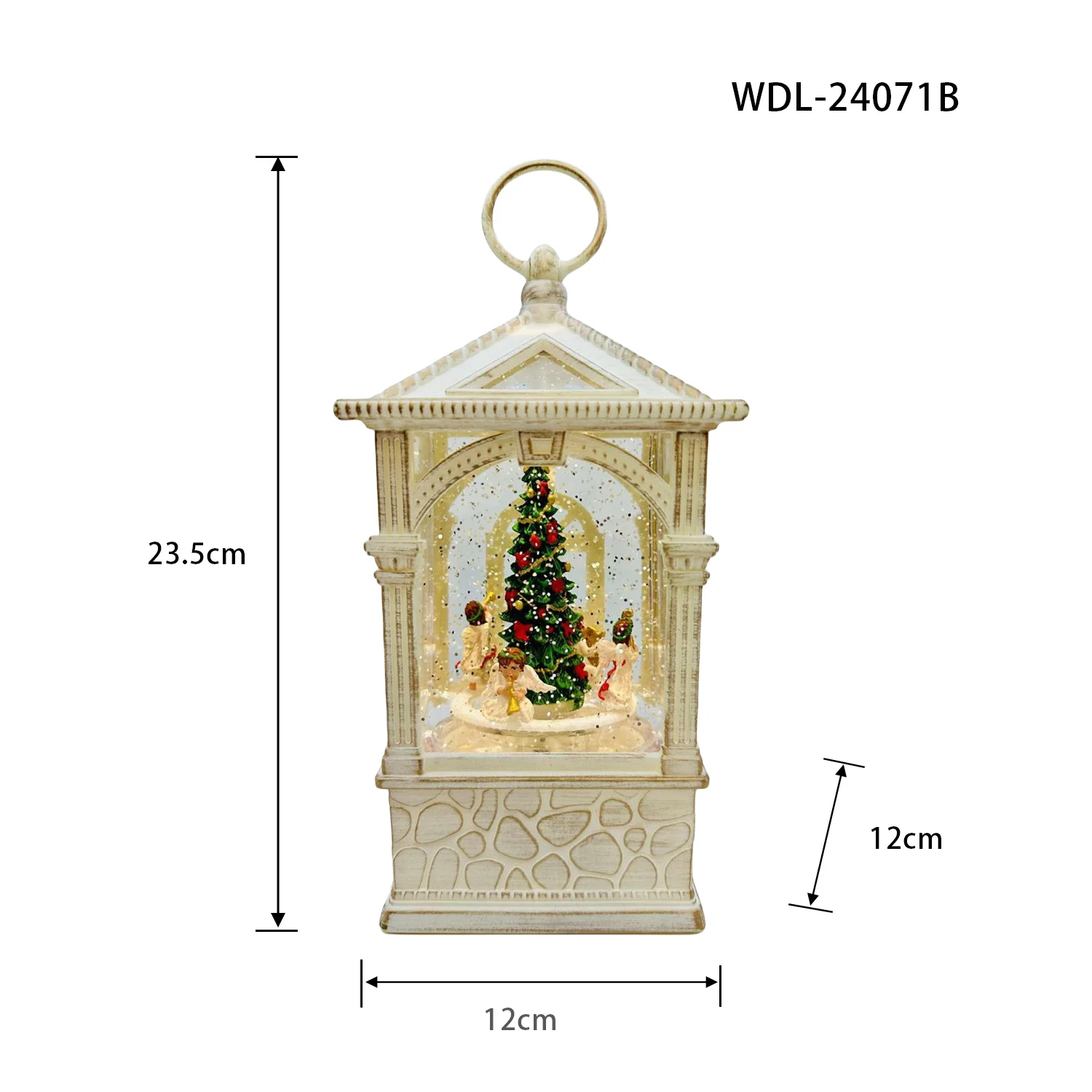 Christmas decorations light up the chalet Christmas decoration pendant display Craft wooden patchwork small house