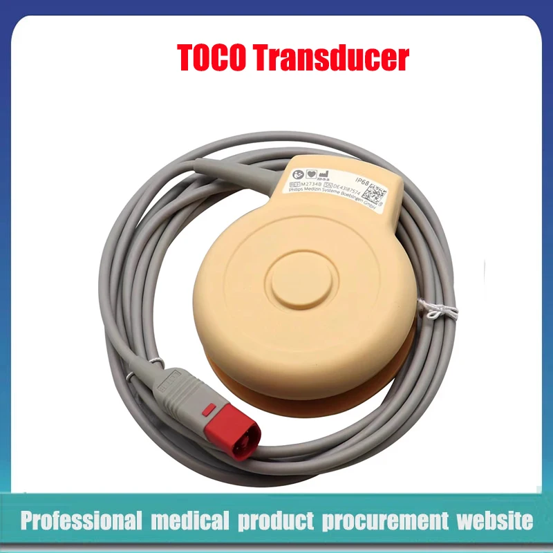 Original Fetal TOCO Transducer M2735A 8pin D-head 8-pin ECG connector For HP Avalon FM20 FM30