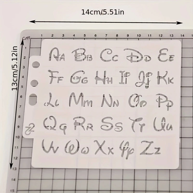 DIY Craft Alphabet Letter Stencils Template Painting Scrapbooking Embossing Stamping Album Card Decorative Embossing Paper Cards