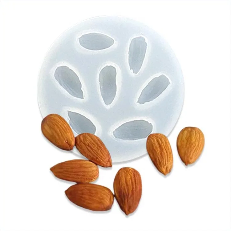 New DIY Nut Dried Fruit Cake Fondant Silicone Molds Walnut Almond Cashew Hazelnut Shape Cake Decoration Baking Accessories