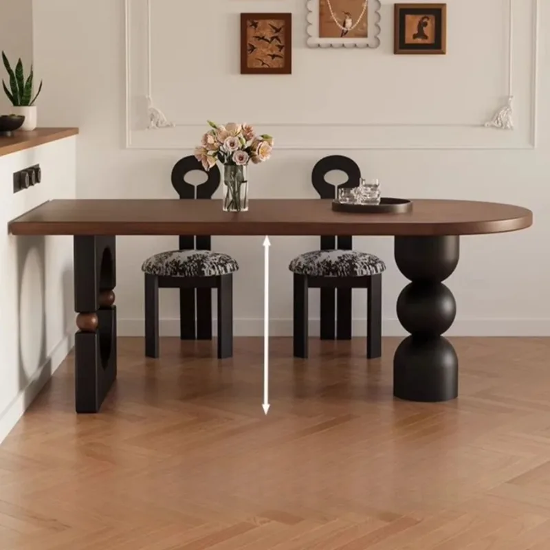 New French-style solid Wood Dining Tables Island counter Luxury Dining Tables Design Vintage Furniture Tavoli Da Pranzo LJ40