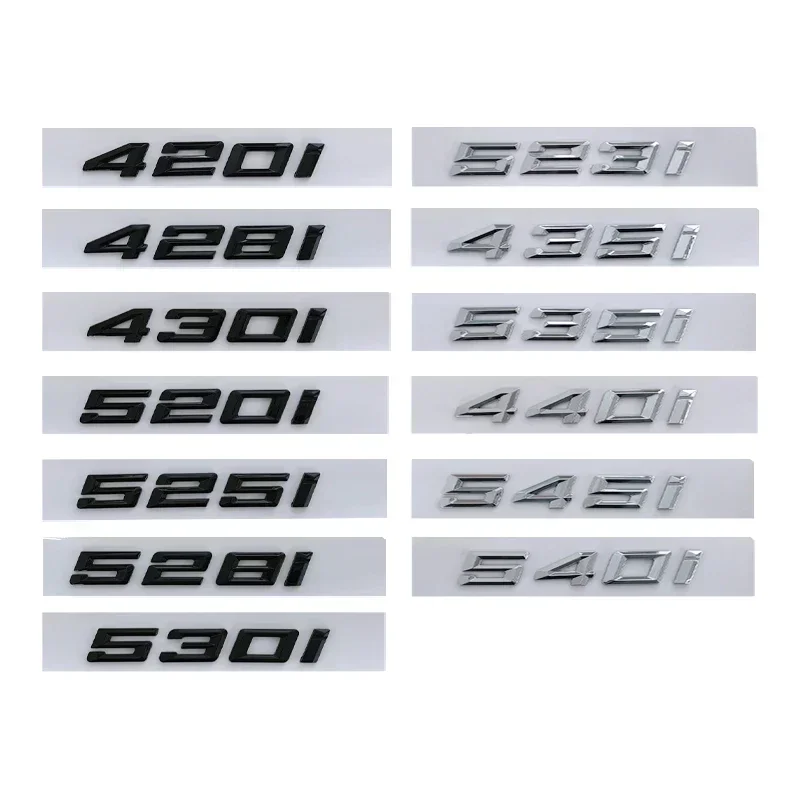 

Car Trunk Letters Waterproof Stickers For BMW 420i 428i 430i 435i 520i 523i 525i 528i 530i 535i E60 G30 E39 F10 Logo Accessories