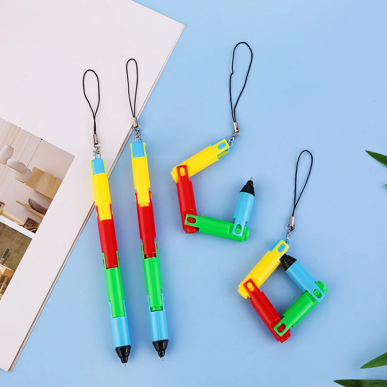 Creative Foldable Cute Pen Plastic Kawaii Stationery Korean Material School Office Supplies Ballpoint Pen Office School Supplies