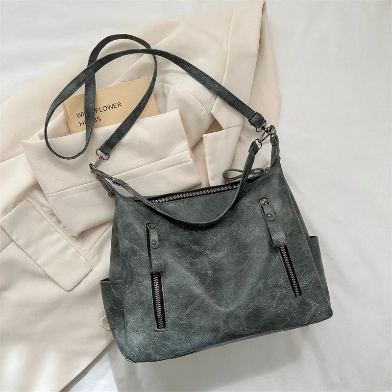 Bolso de viaje americano para mujer, bandolera Simple de gran capacidad, estilo Retro, a la moda, novedad de otoño