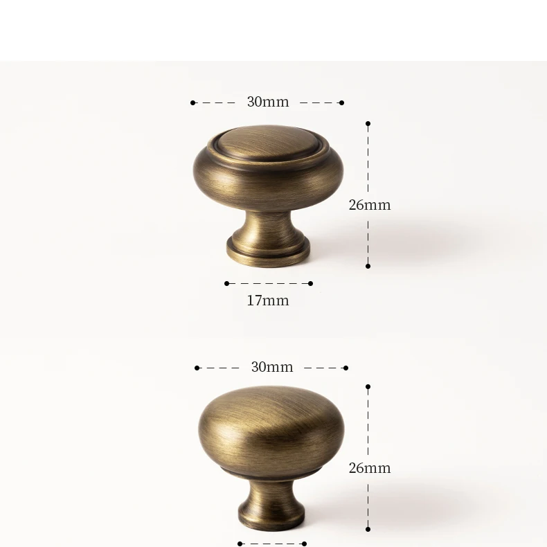 Antique brass cabinet knob with backplate product image 19