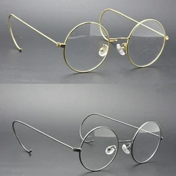 Vintage Round Antique Wire Rim Metal Reading Glasses Flexible Full Rim +75 +100 +125 +175 +225 +250 +275 +375 +400 +450+600
