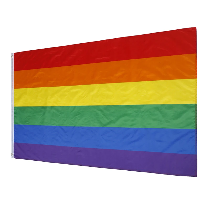 Hot 1PC 90x150cm Gay Rainbow Progress Pride Flag Portable Representative Colorful Decor Flag Polyester Flag Home Party Ornaments