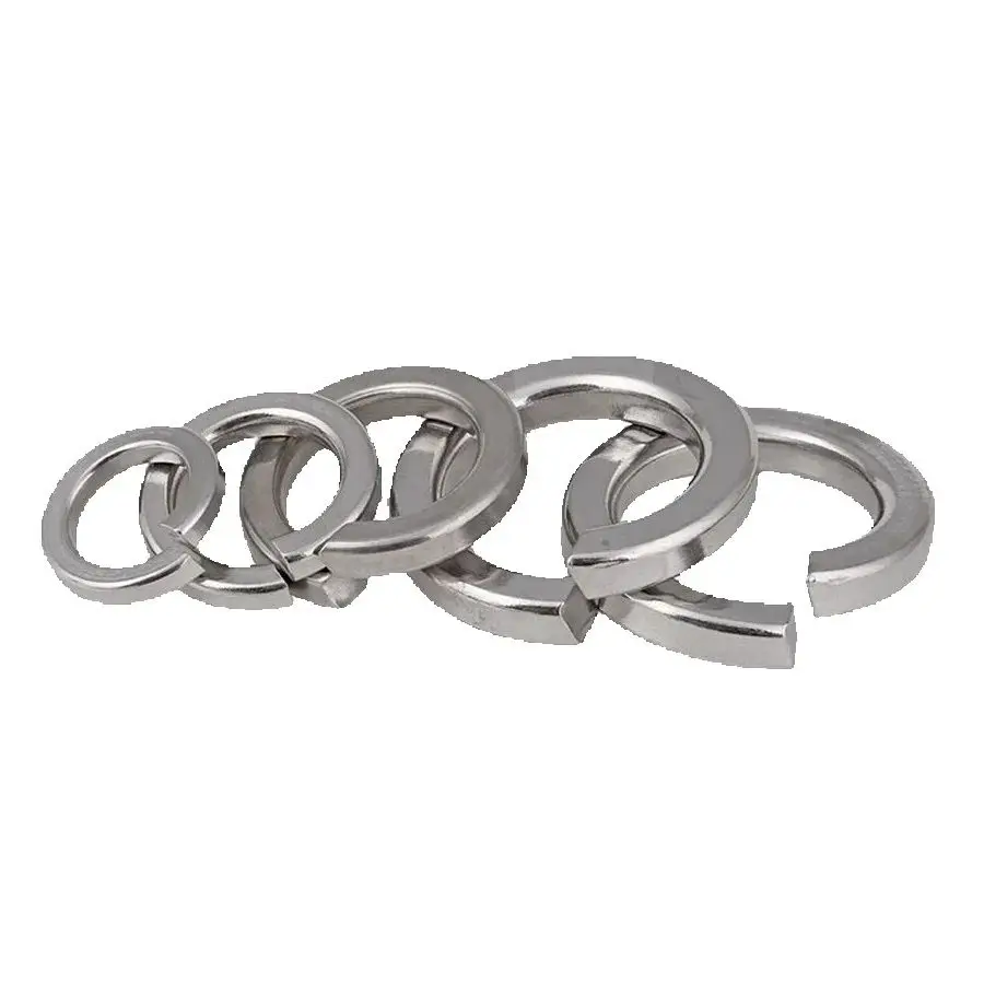 

500pc Lot Stainless Steel 316 A4 Spring Lock Washers M2 M2.5 M3 M4 M5 Sizes for Industrial Strength Hardware And Bolts