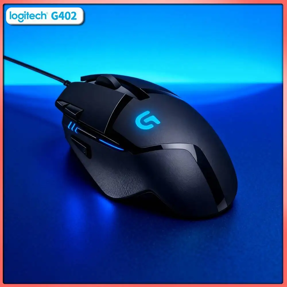 Logitech G402 Gaming Mouse 32-Bit Processor 20M Clicks Anti-Slip Grips for All-Day Gaming and Work Sessions