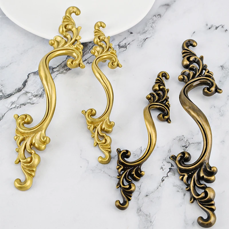 

Retro 4PCS Solid Brass Furniture Pulls Handles Drawer Knobs Cupboard Wardrobe Closet Dresser Shoe TV Wine Cabinet Pulls Rings