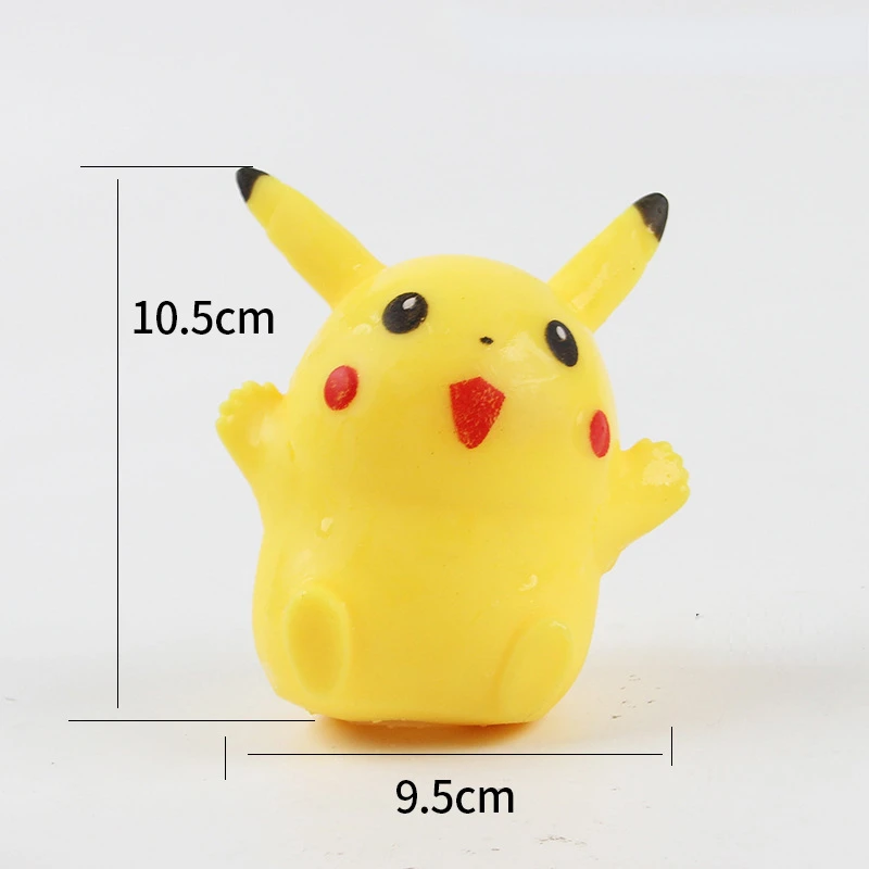 Pokemon Cartoon Cute Pikachu Anime Action Figure Squishy Toys Antistress Ball Squeeze Stress Relief Toys Children Anime Gifts