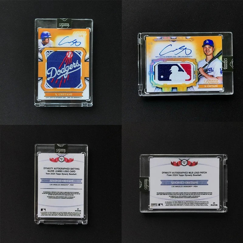 Tarjeta Coleccionable DIY 2024 Topps Dynasty Dodge Shohei Ohtani con Logotipo del Equipo, Firma Cortada, Impresión de Firma, Réplica de Tarjeta Hecha a Mano