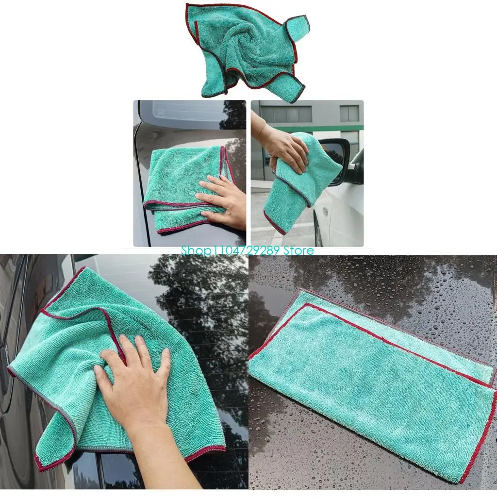 

D8KE Premium 500GSM Microfiem Очистка полотенце 40x40 см высокой впитываемости для автомобилей Стеклянные зеркала нежно на