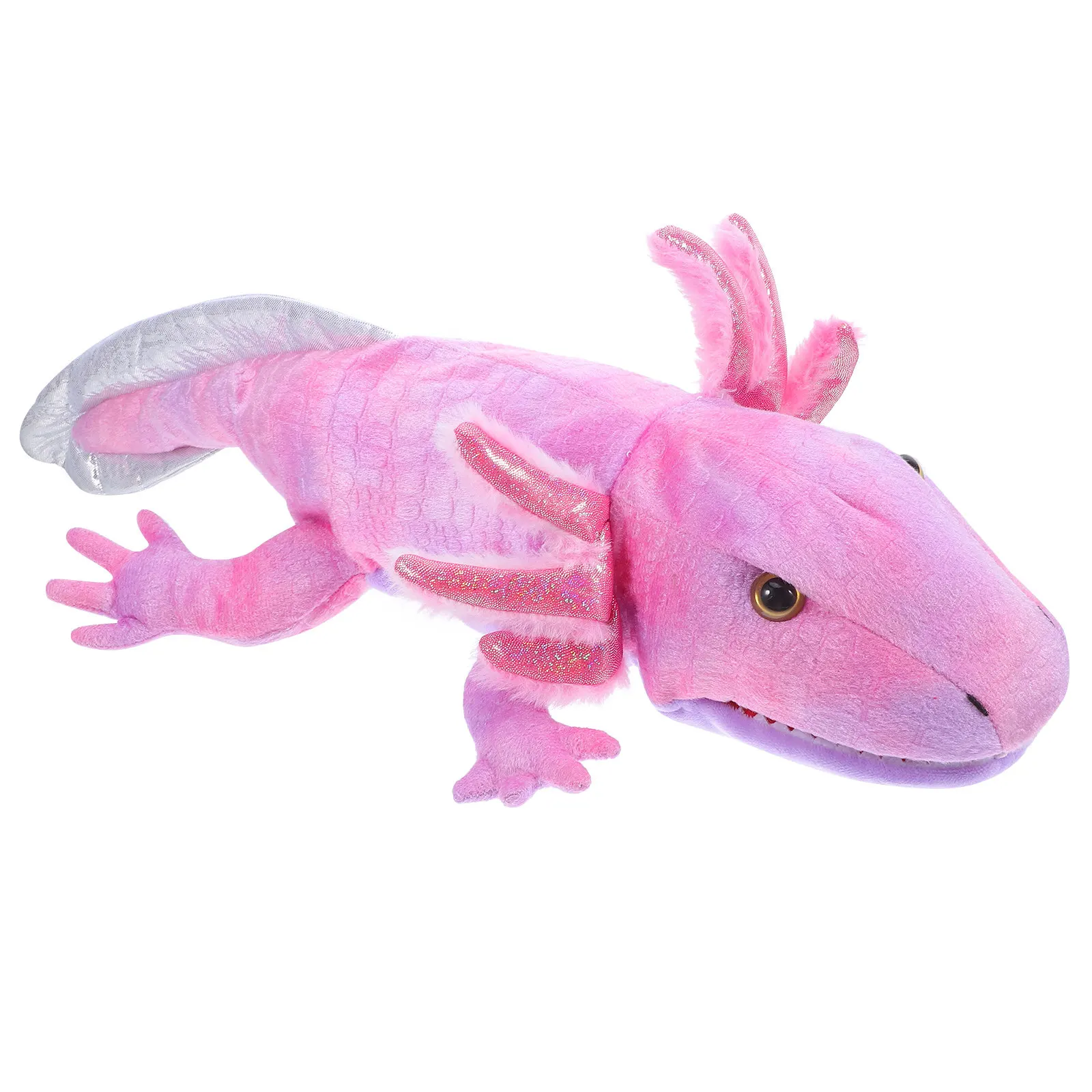 아이들을 위한 액솔로틀 손 인형, 움직이는 입, 4-8세 어린이용 동물 인형, 손 인형, 동물 인형