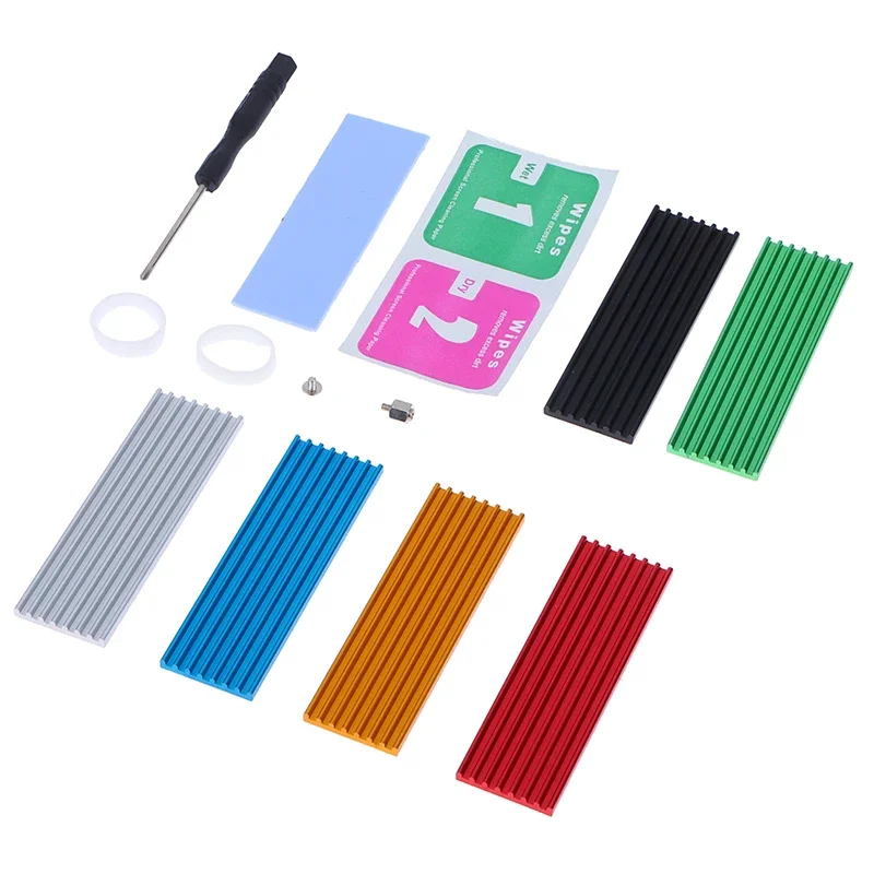 Aluminiowy radiator chłodzący z podkładką termiczną do dysku N80 Nvme M.2 Ngff 2280 Pci-e Ssd z podkładką termiczną radiatora HDD