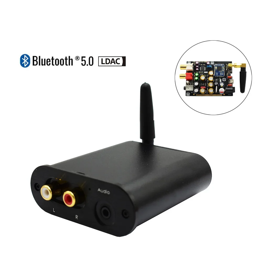 

DLHiFi APTX HD LDAC Bluetooth 5.0 Receiver Decoded Audio Board PCM5102A CSR8675 24BIT I2S DAC Decoding For HiFi Amplifier