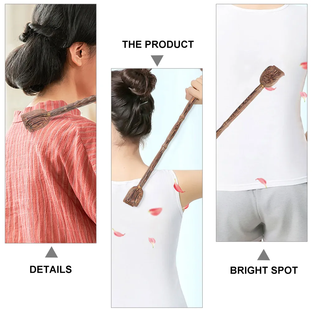 

4Pcs Wooden Dual-Use Body Massager with Smooth Edges Long Handle Back Scraper for Effortless Scratching and Muscle Pressure