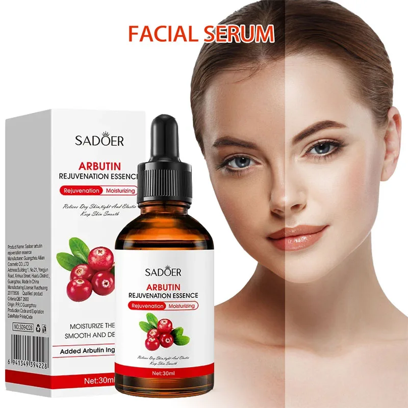 10%Alpha Arbutin +5%Mandelic ACID Face Serum Whitening Freckle Brightening Essence Anti-Acne Moisturizing Face Skin Care