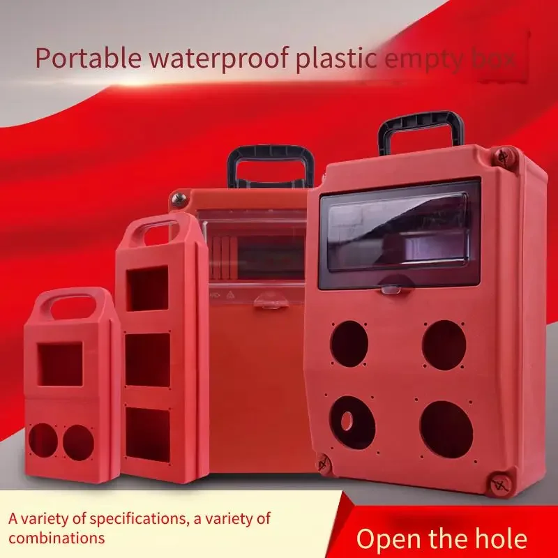 Portable Waterproof Small Electrical Box - Surface-Mounted Empty Box with Leakage Protection for Mobile Decoration Power Socket
