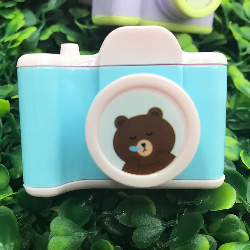 Creative Stationery Camera Design Pencil Sharpener Student Cartoon Pencil Sharpener Learning Supplies Kindergarten Prizes