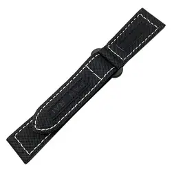 SCHIK 24mm Nylon Fiber Noctilcent Watch Band Fit For Panerai PAM 01662 01119 LUMINOR Quality Hook Loop Strap