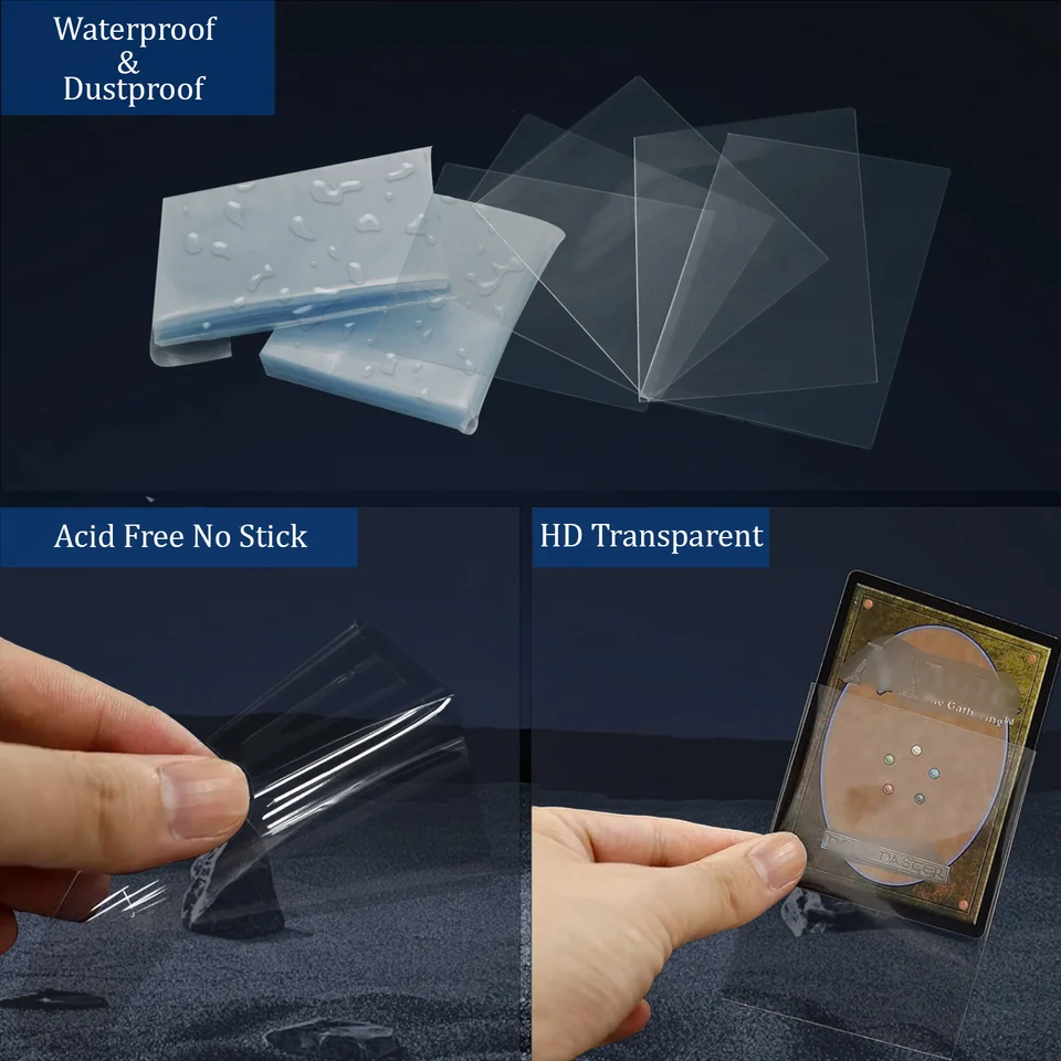 200PCS Transparent Standard Size Inner Card Sleeves Perfect for Double-sleeving, 64X89MM TCG Card Sleeves Card Protector for MTG - AliExpress 26 200PCS Transparent Standard Size Inner Card Sleeves Perfect for Double-sleeving, 64X89MM TCG Card Sleeves Card Protector for MTG - AliExpress 26